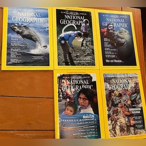 Lot of 5 National Geographic Magazine 1984
